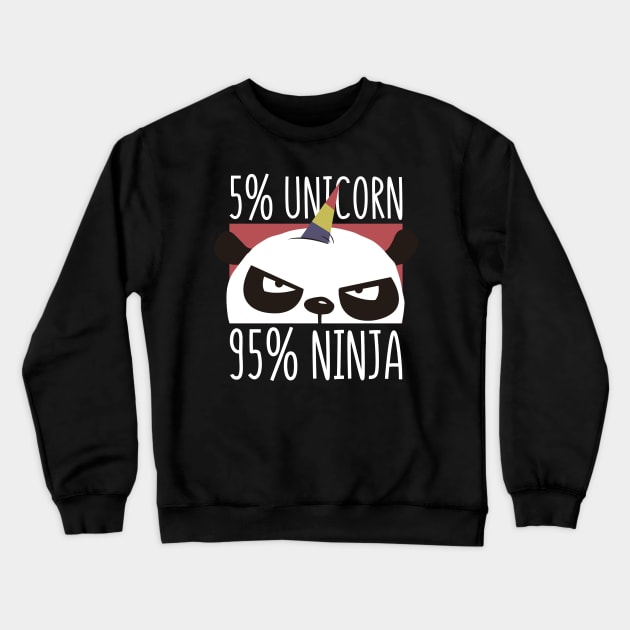 UNICORN NINJA Crewneck Sweatshirt by LR_Collections